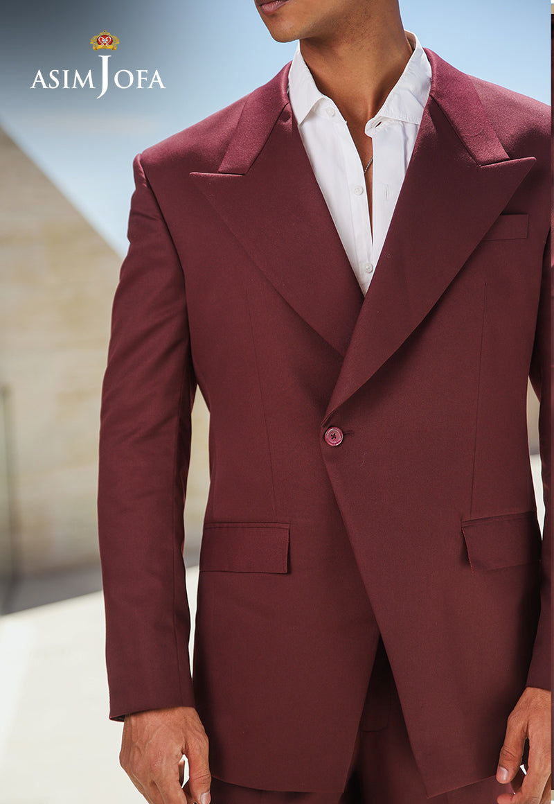 Maroon Suiting Double-Breasted 2-Piece Suit - Image 8
