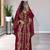 Maroon Zari Embroidered Georgette Moroccan Kaftan (2-Piece) - Image 2