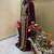 Burgundy Gold Zari Georgette Kaftan (1-Pc) - Image 5