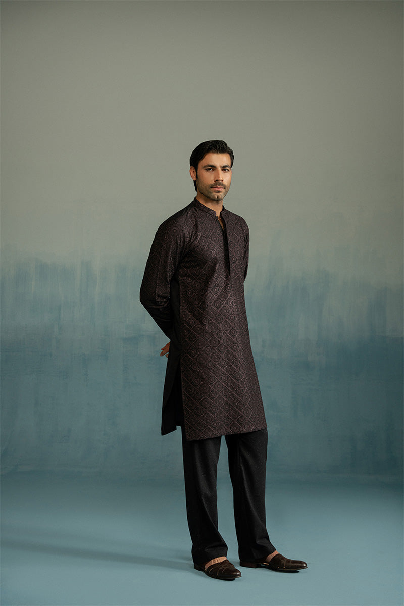 Rasin Embroidered Multani Karandi Kurta Pajama (2-Piece) - Image 6