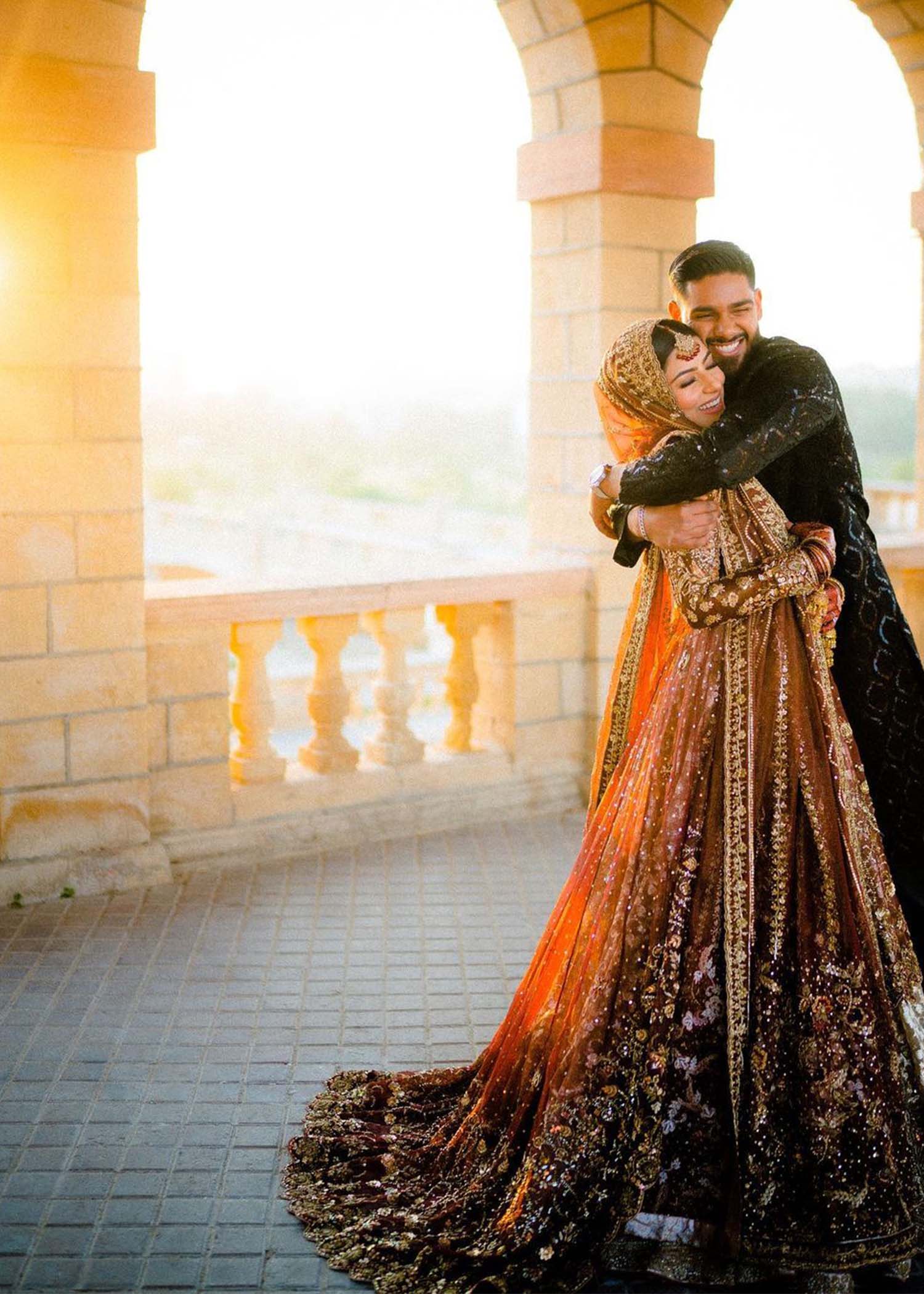 Deep Maroon Zardozi Brocade Bridal Lehenga (3-Piece) - Image 2