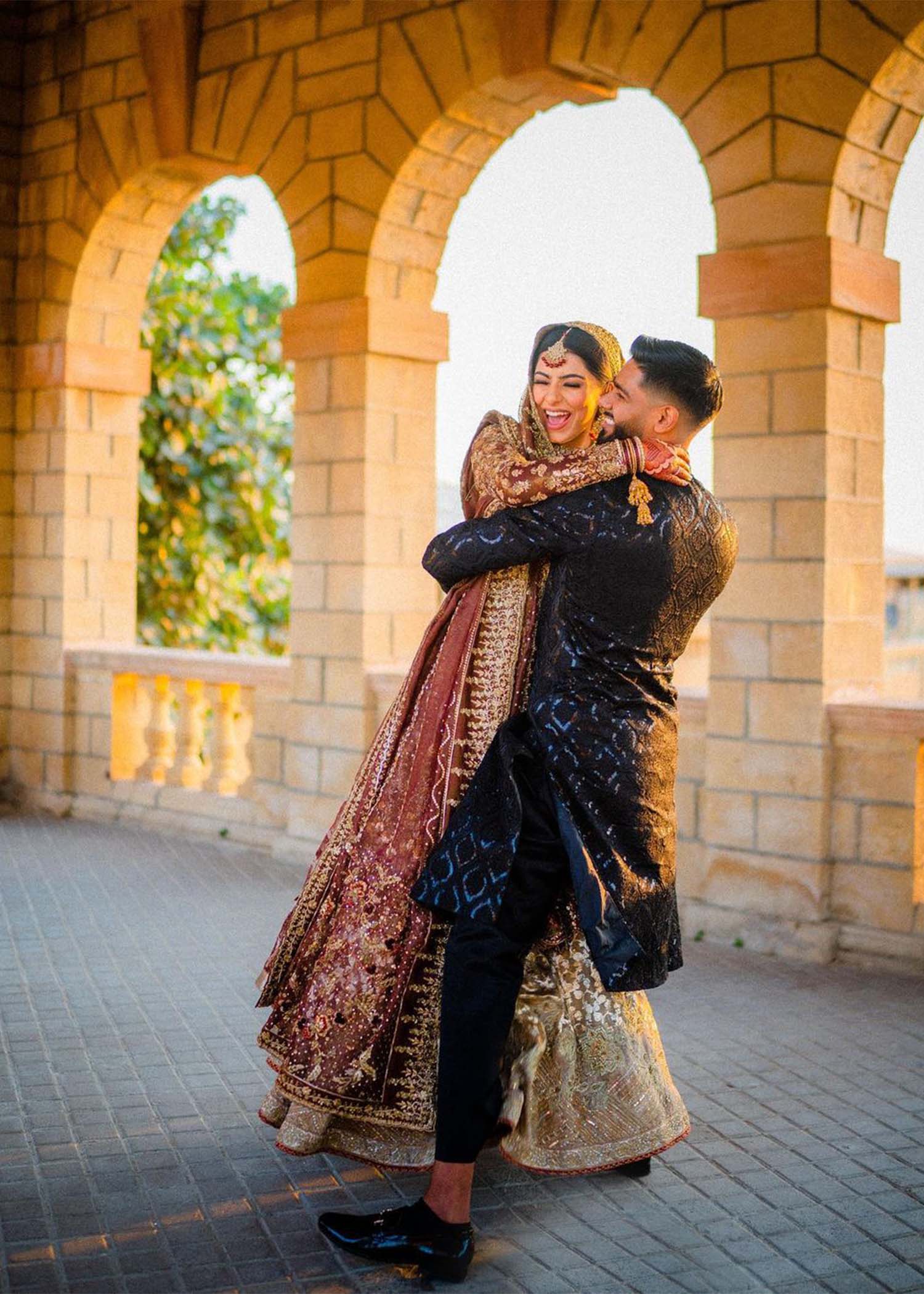 Deep Maroon Zardozi Brocade Bridal Lehenga (3-Piece) - Image 3