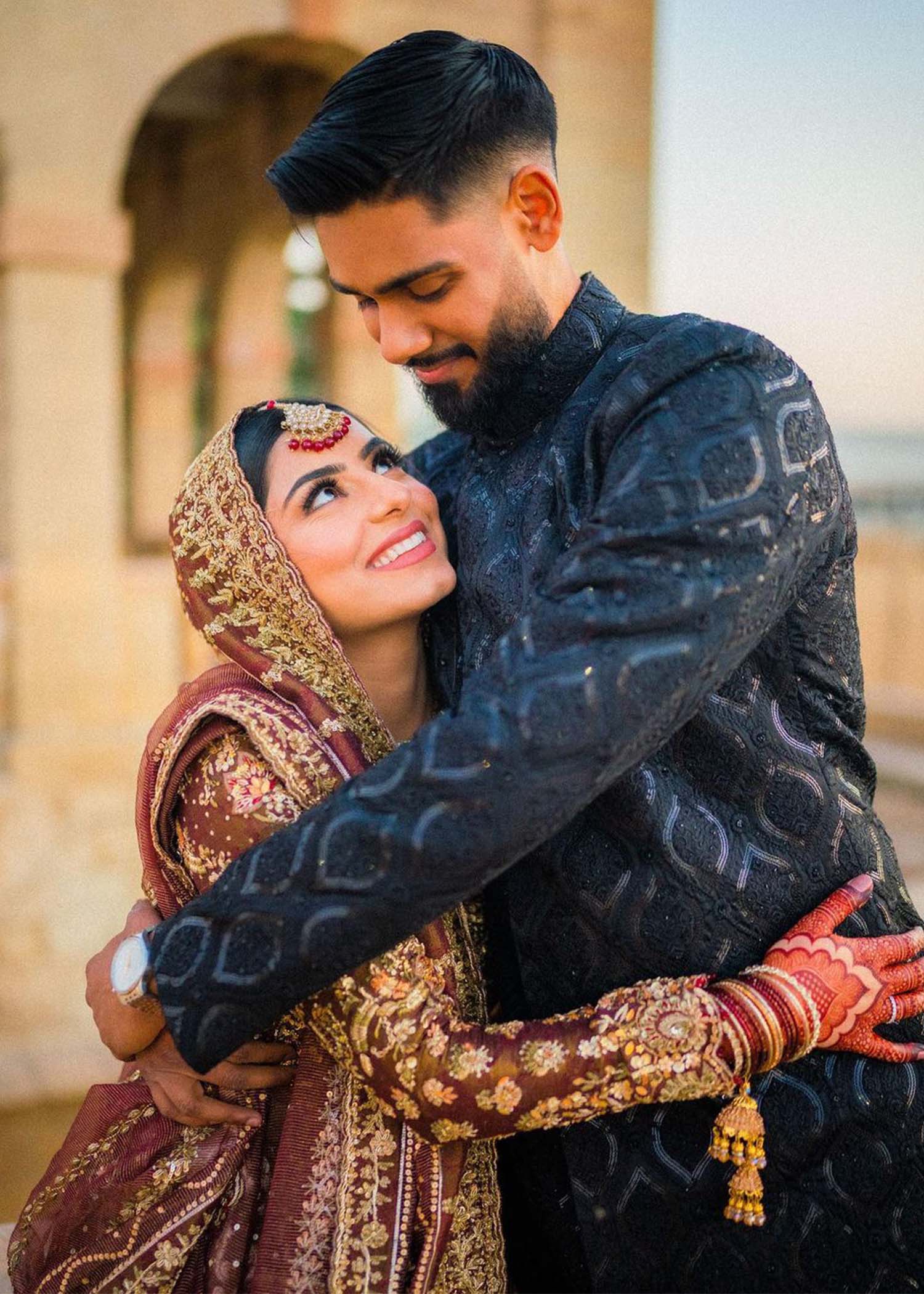 Deep Maroon Zardozi Brocade Bridal Lehenga (3-Piece) - Image 6