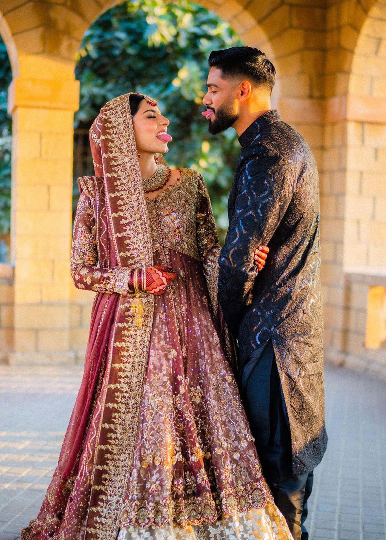 Deep Maroon Zardozi Brocade Bridal Lehenga (3-Piece) - Image 7