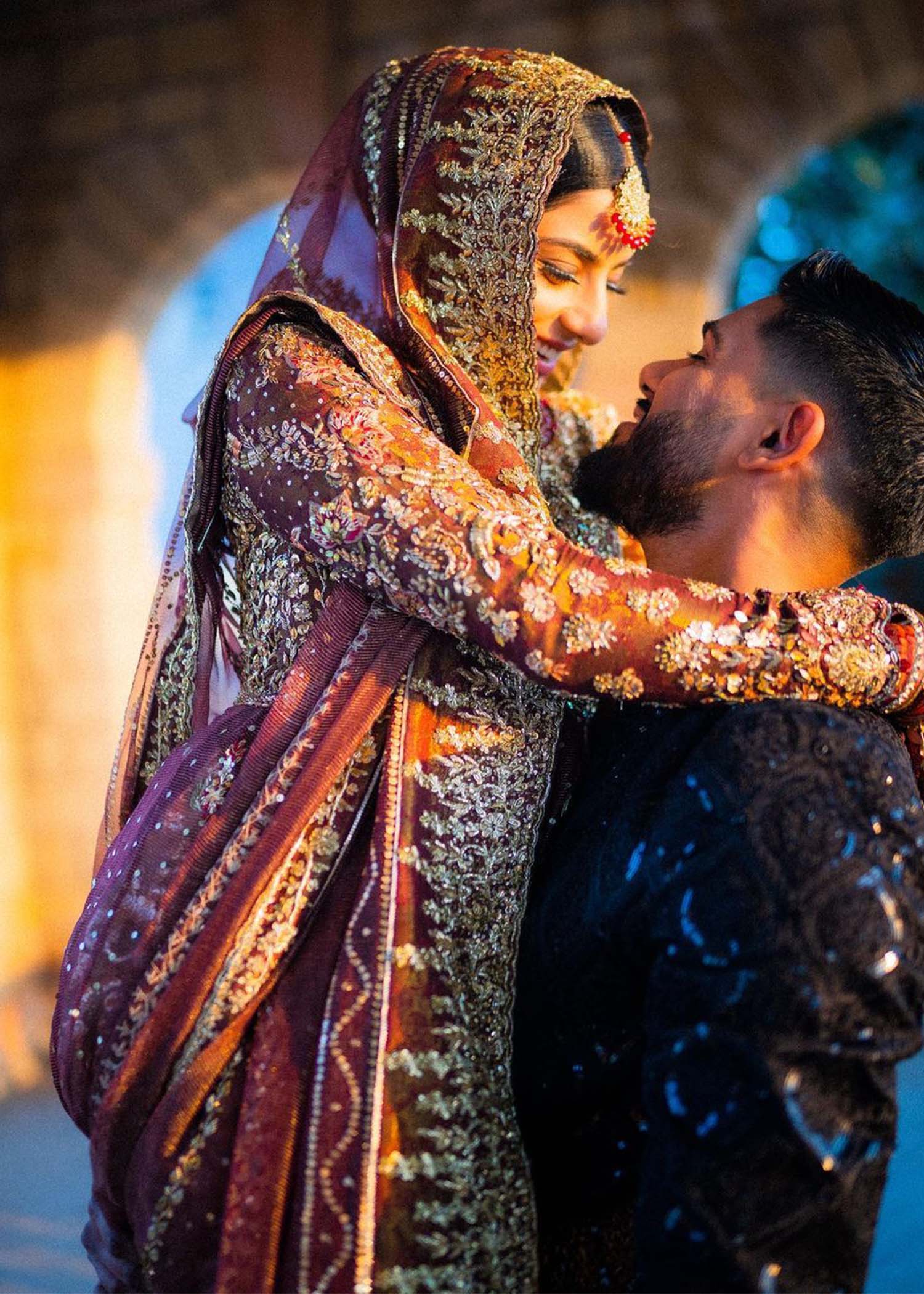 Deep Maroon Zardozi Brocade Bridal Lehenga (3-Piece) - Image 8