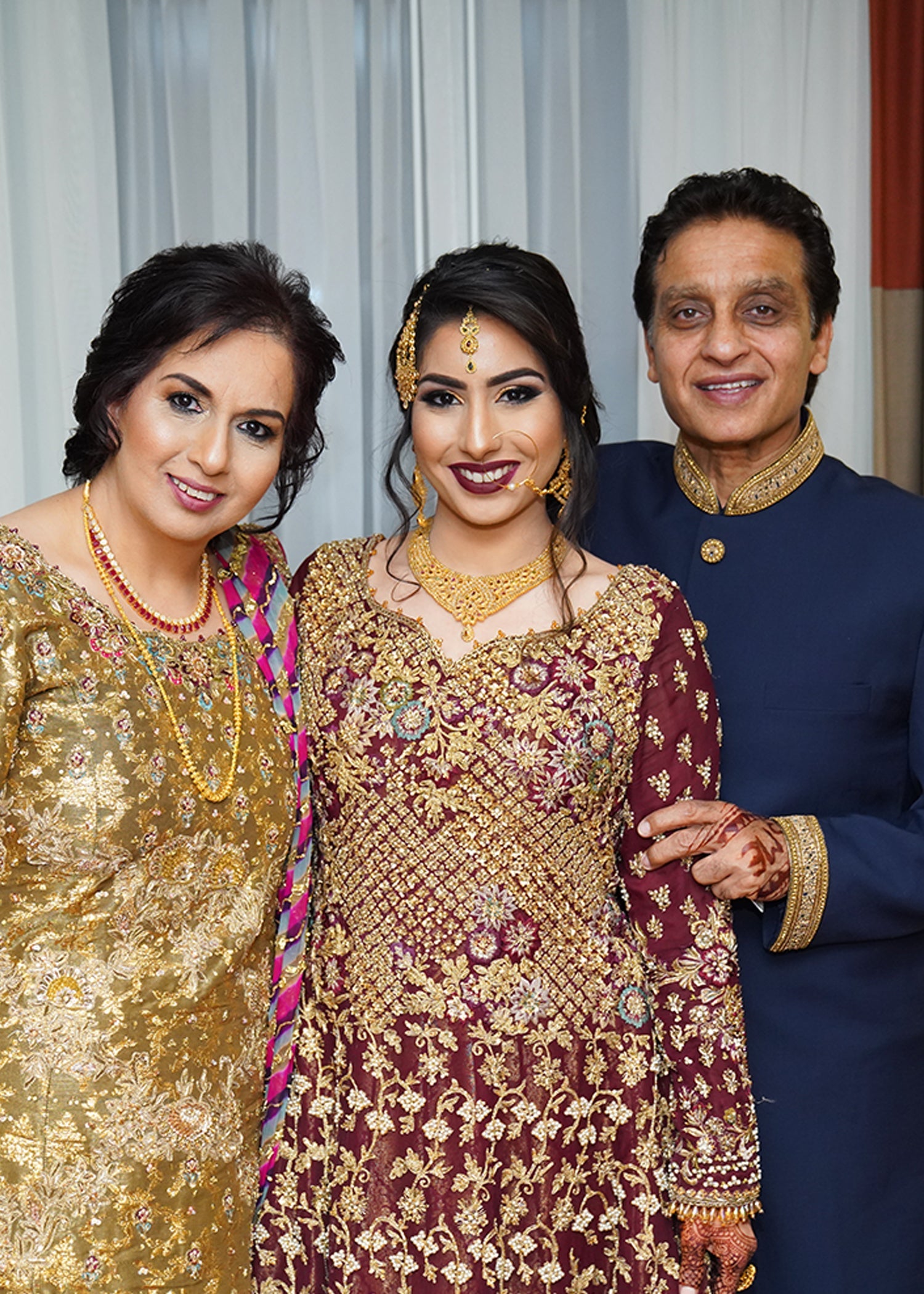 Deep Maroon Zardozi Net Bridal Lehenga (3-Piece) - Image 6