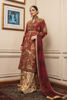 Pakistani Burnt Maroon Zardozi Silk Lehenga (3-Piece) - Image 2