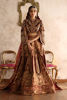 Pakistani Deep Maroon Zardozi Palachi & Brocade Bridal Lehenga (3-Piece) - Image 2