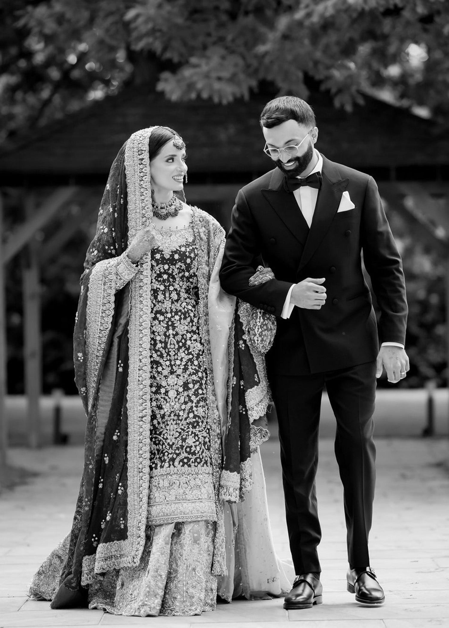 Pakistani Deep Maroon Gold Embellished Velvet Silk Lehenga (3-Piece) - Image 3