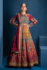 Pakistani Maroon Zardozi Silk Pishwas Dress (2-Piece) - Image 2