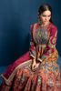 Pakistani Maroon Zardozi Silk Pishwas Dress (2-Piece) - Image 5