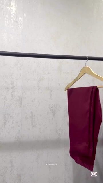 Pakistani Maroon Sequin Embroidered Chiffon Angrakha Pishwas (3-Piece) - Image 9