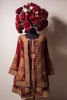 Maroon Zardozi Double Palachi Jacket Set (3-Piece) - Image 2
