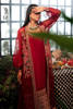 Maroon Embroidered Raw Silk Long Shirt with Organza Jacket (3-Piece) - Image 6