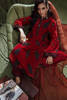 Rust Hand-Embellished Velvet Salwar Kameez (3-Piece) - Image 10