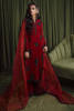 Rust Hand-Embellished Velvet Salwar Kameez (3-Piece) - Image 4