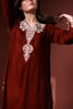 Pakistani Rust Embroidered Velvet Salwar Kameez (2-Piece) - Image 6