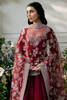 Pakistani Maroon Hand Embellished Raw Silk Kalidar Sharara (3-Piece) - Image 6