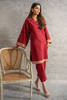 Maroon Embellished Karandi Salwar Kameez (2-Piece) - Image 2