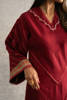 Maroon Embellished Karandi Salwar Kameez (2-Piece) - Image 4
