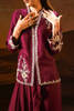 Falsa Ivory Embroidered Raw Silk Short Jacket (2-Piece) - Image 9