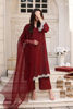 Maroon Screen-Printed Raw Silk Kurta Set (3-Piece) - Image 2