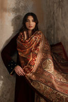 Pakistani Maroon Handworked Velvet Salwar Kameez (3-Piece) - Image 7