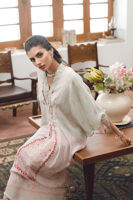 Pakistani Mint and Powder Pink Digital Printed Kaftan (1-Pc) - Image 7