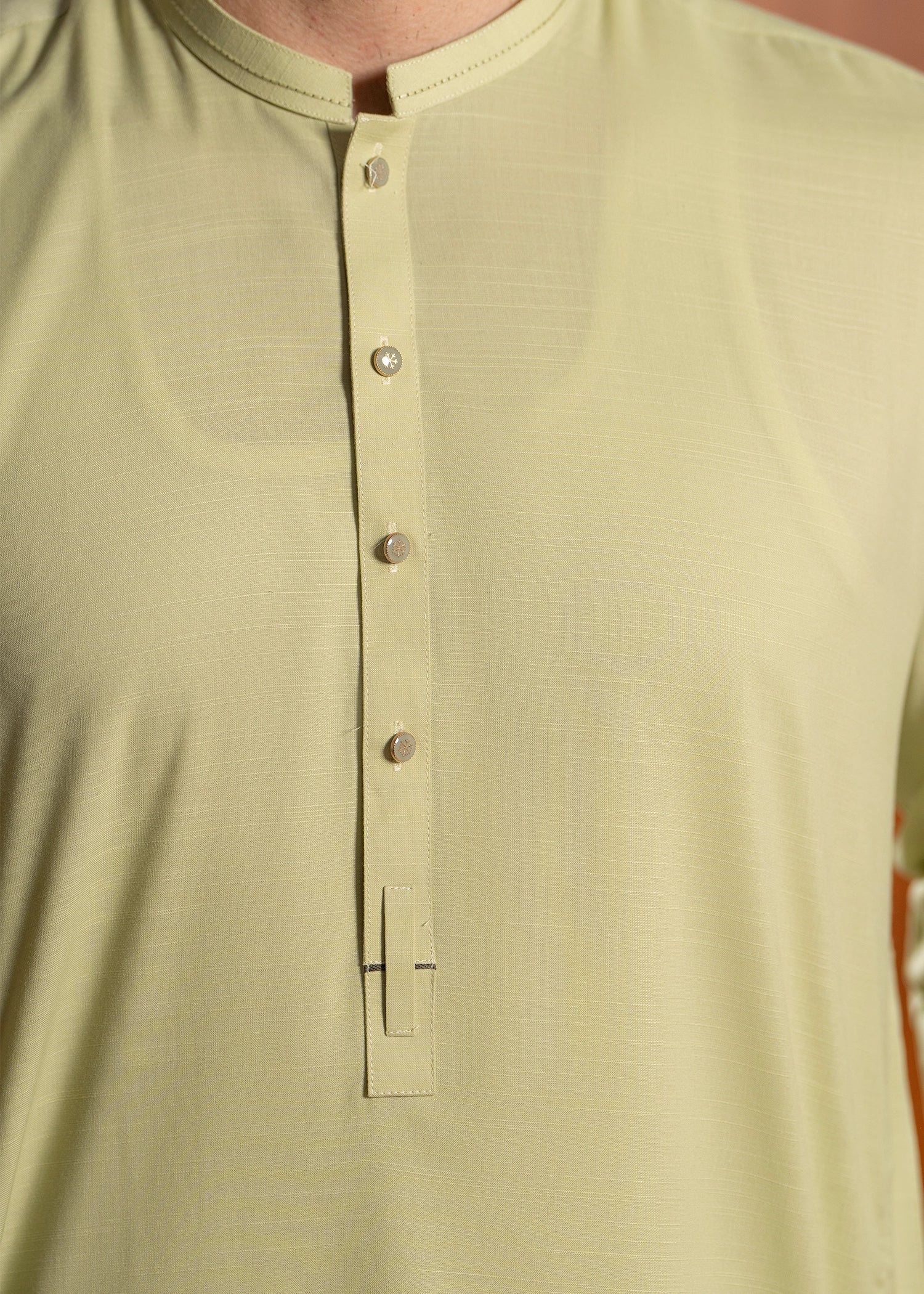 Mustard Wash & Wear Shalwar Kameez (2-Piece) - Image 3