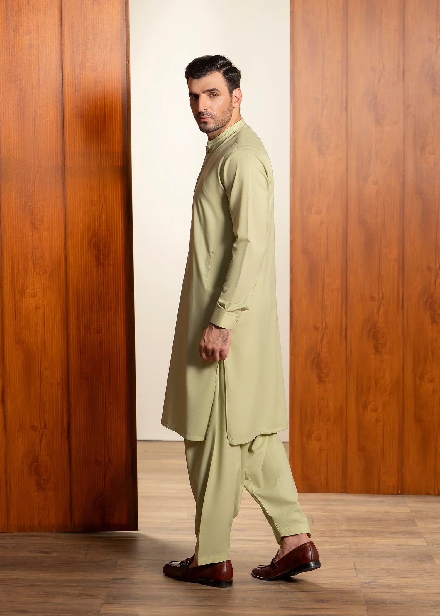 Mustard Wash & Wear Shalwar Kameez (2-Piece) - Image 6
