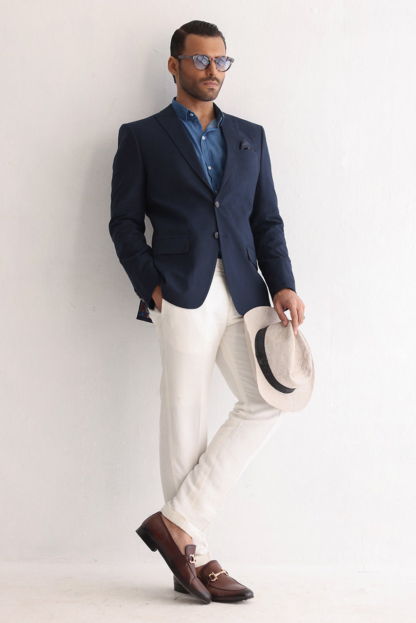 Navy Blue Lilian Groom Suit (3-Piece) - Image 1
