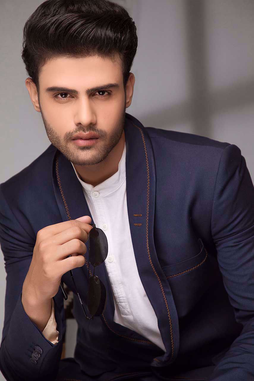 Navy Blue Herringbone Wool Blend Suit (2-Piece) - Image 8