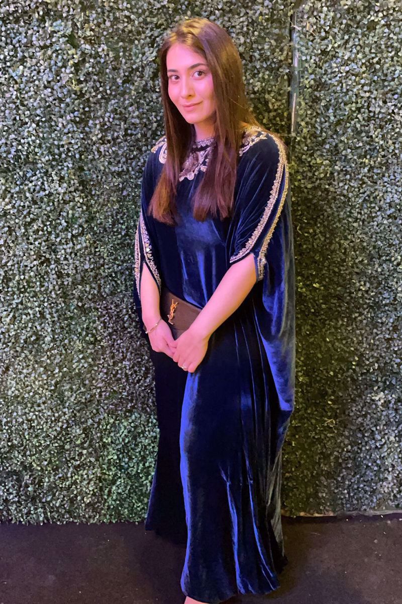 Pakistani Navy Zardozi Velvet Moroccan Kaftan (1-Pc) - Image 3