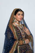 Pakistani Navy Zardozi Embroidered Lehenga Set (3-Piece) - Image 6