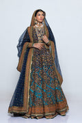 Pakistani Navy Zardozi Embroidered Lehenga Set (3-Piece) - Image 7
