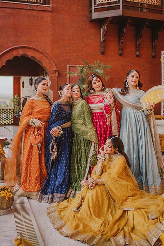 Navy Blue Chata Work Romani Silk Pishwas (2-Piece) - Image 1