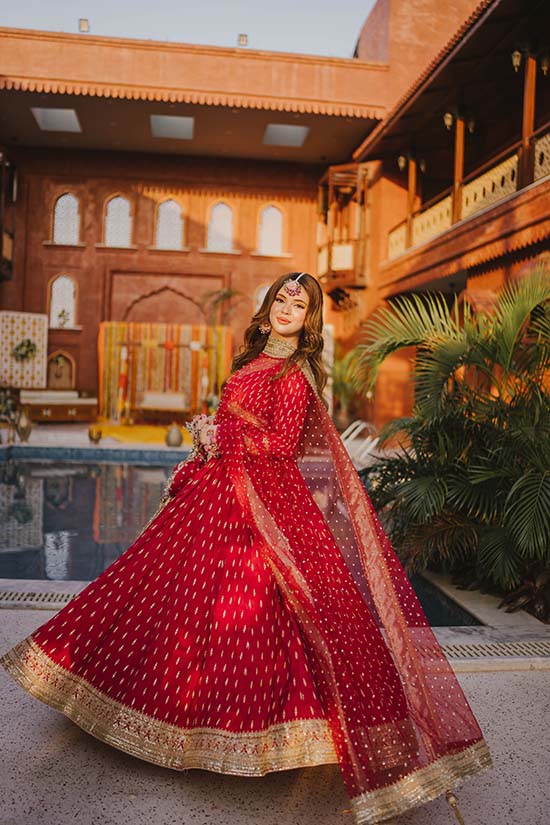 Navy Blue Chata Work Romani Silk Pishwas (2-Piece) - Image 11