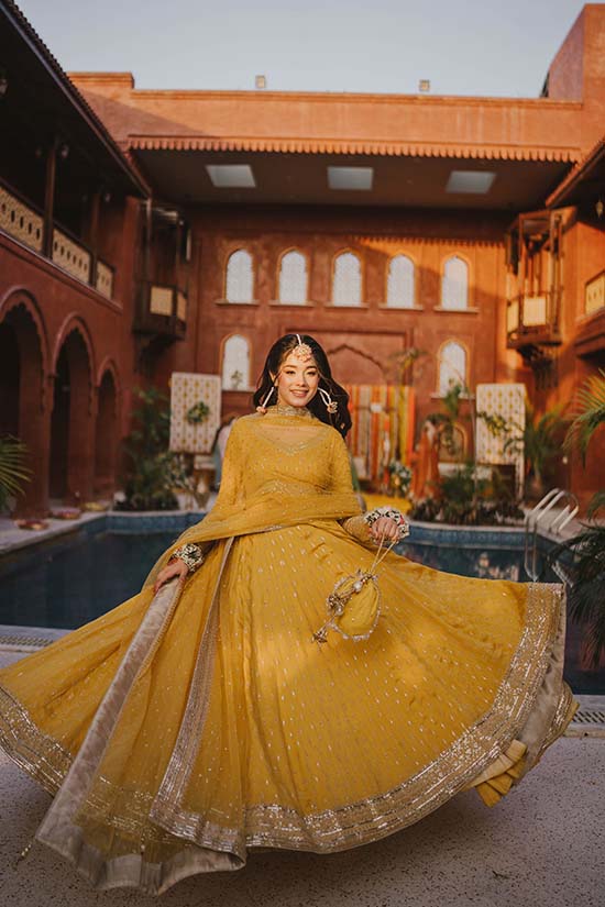 Navy Blue Chata Work Romani Silk Pishwas (2-Piece) - Image 5