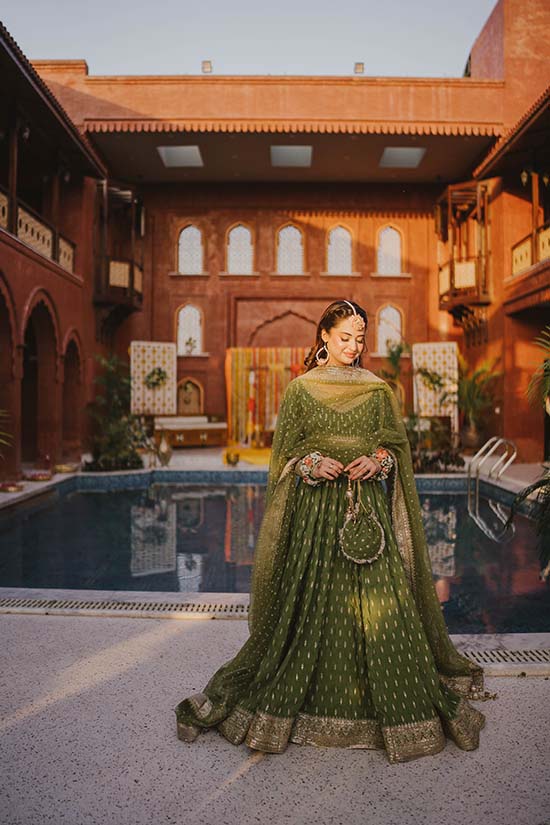 Navy Blue Chata Work Romani Silk Pishwas (2-Piece) - Image 9