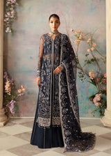 Pakistani Navy Hand-Embellished Net Salwar Kameez (3-Piece) - Image 2