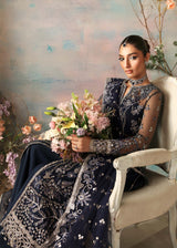 Pakistani Navy Hand-Embellished Net Salwar Kameez (3-Piece) - Image 6
