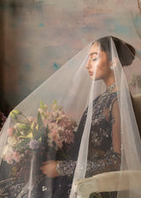 Pakistani Navy Hand-Embellished Net Salwar Kameez (3-Piece) - Image 7