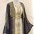 Pakistani Navy Blue Zari Embroidered Georgette Kaftan (2-Piece) - Image 3