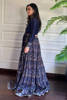 Pakistani Navy Blue Embroidered Silk Lehenga Set (2-Piece) - Image 4