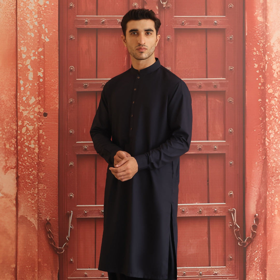 Outer Space Poly Viscose Shalwar Kameez (2-Piece) - Image 3