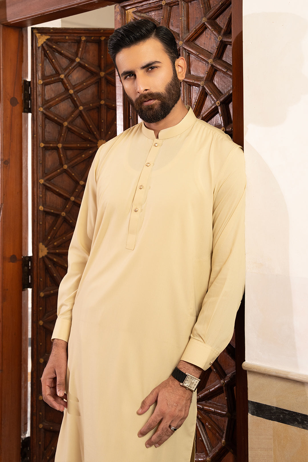Navy Wash & Wear Shalwar Kameez (2-Piece) - Image 16
