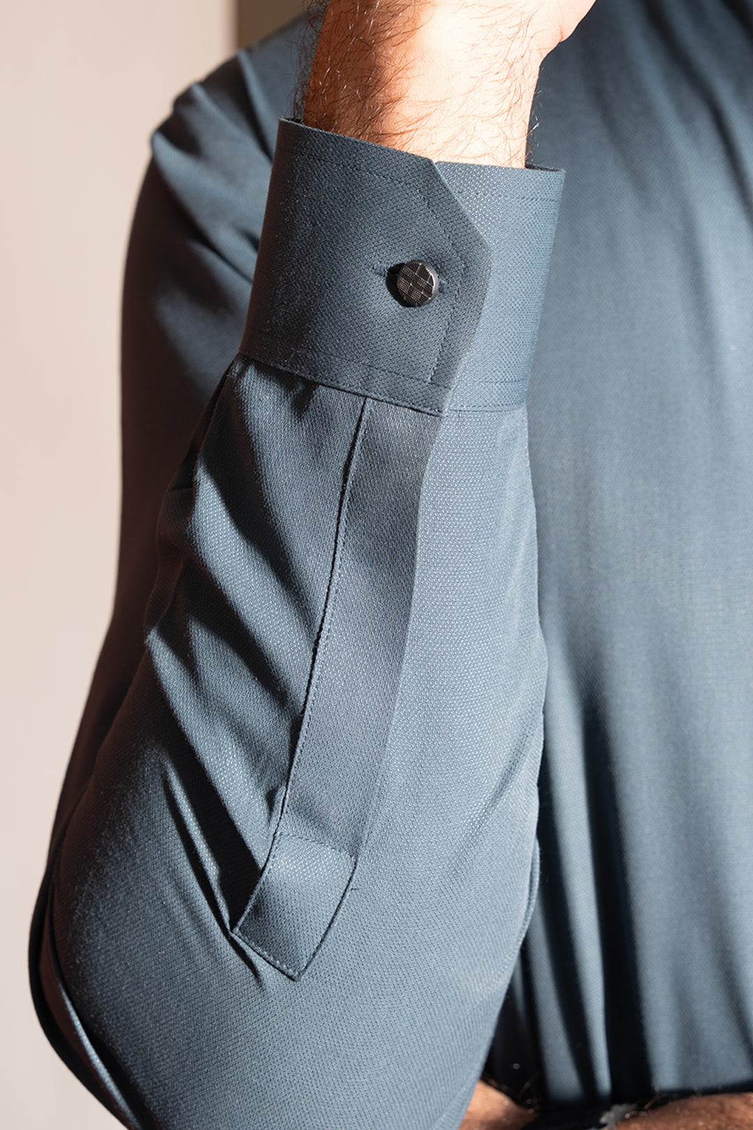 Navy Wash & Wear Shalwar Kameez (2-Piece) - Image 21