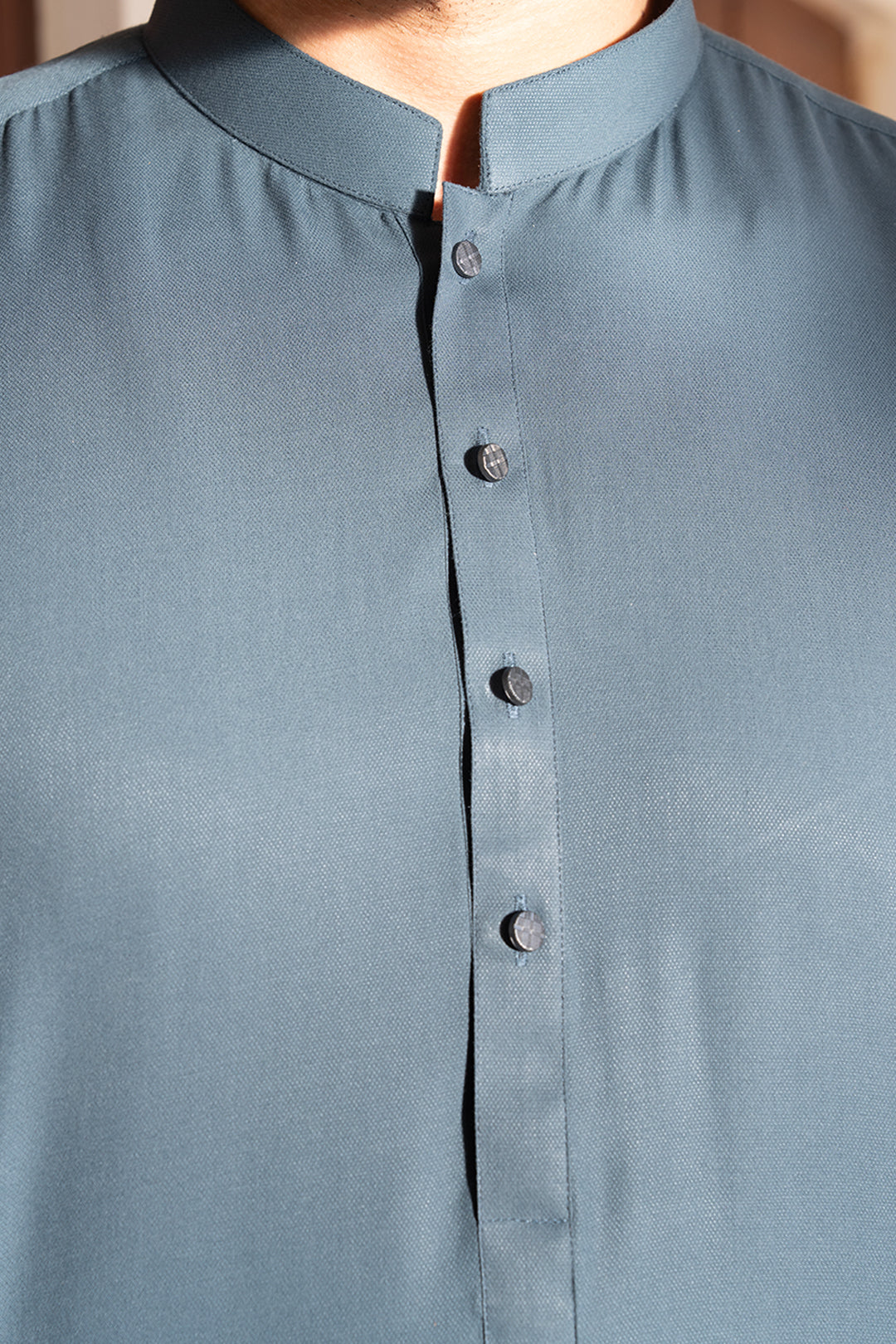 Navy Wash & Wear Shalwar Kameez (2-Piece) - Image 24