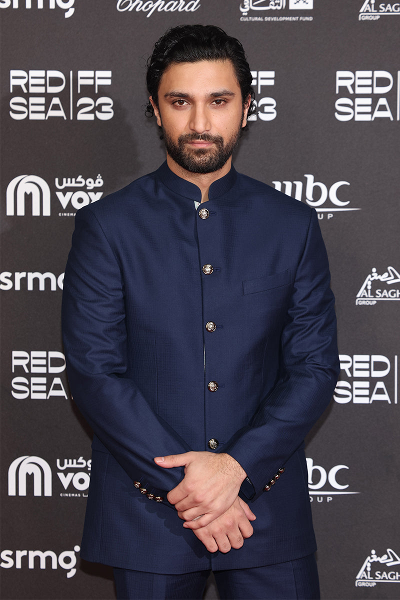 Midnight Blue Tropical Suiting Prince Coat (2-Piece) - Image 3