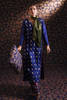 Pakistani Navy Blue Hand-Embellished Silk Salwar Kameez (3-Piece) - Image 4